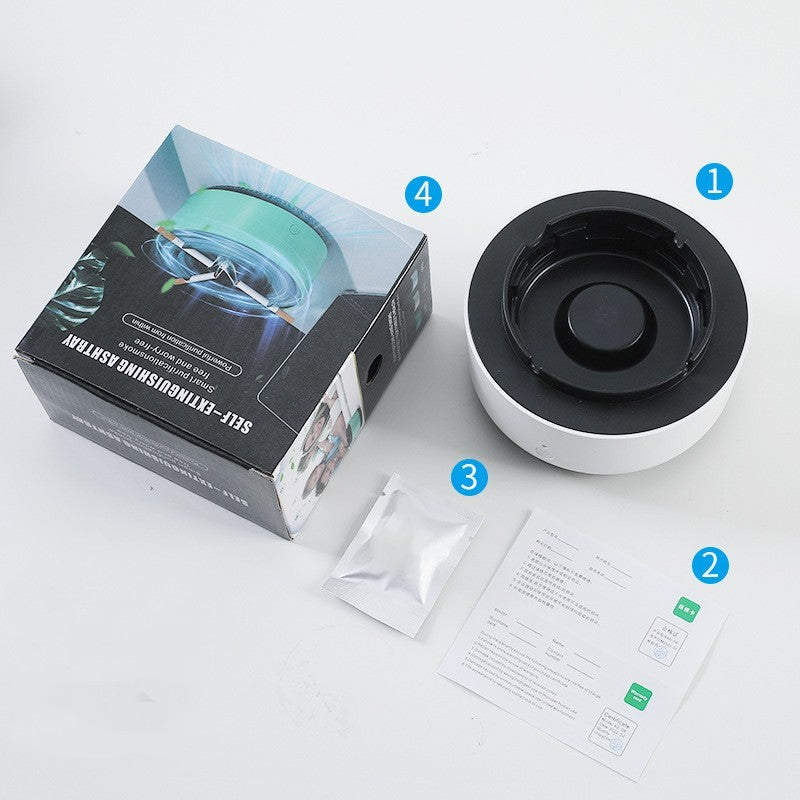 Portable Smoke Purifier Ashtray with Anion Air Purification Tech