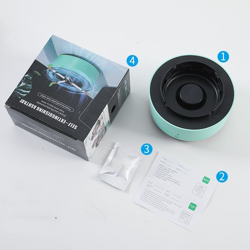 Portable Smoke Purifier Ashtray with Anion Air Purification Tech