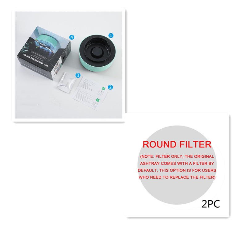 Portable Smoke Purifier Ashtray with Anion Air Purification Tech