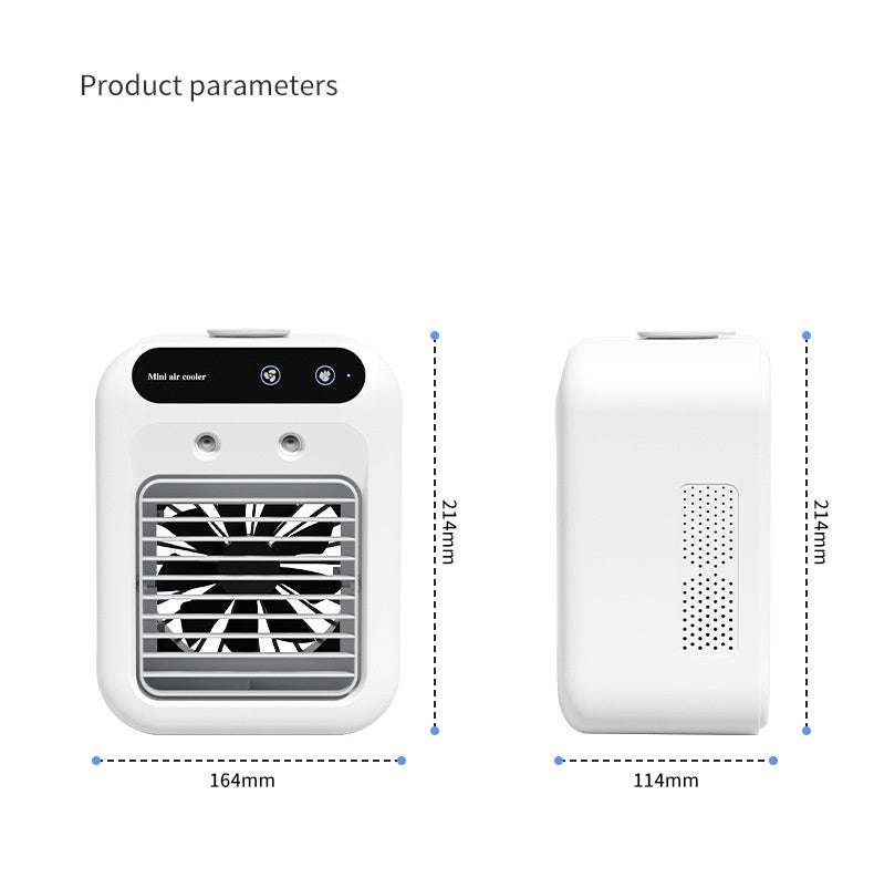 Portable Water Cooling Air Conditioner Fan for Room, Office, and Car