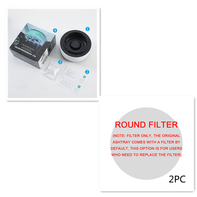 Portable Smoke Purifier Ashtray with Anion Air Purification Tech