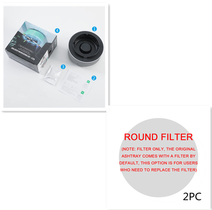 Portable Smoke Purifier Ashtray with Anion Air Purification Tech