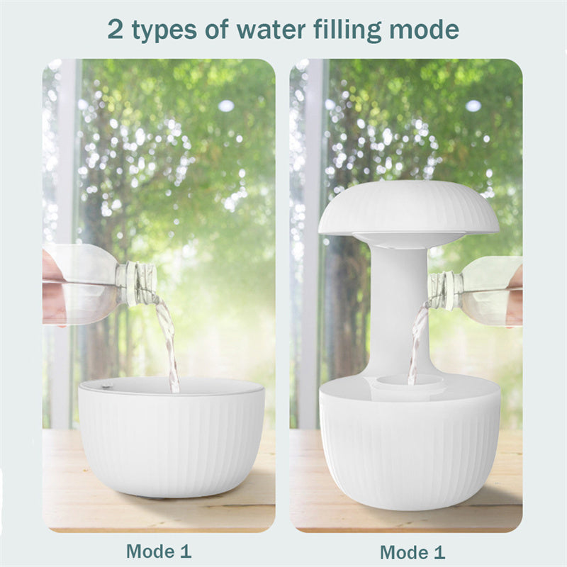 Soothing Anti-Gravity Humidifier with Floating Cool Mist Drops