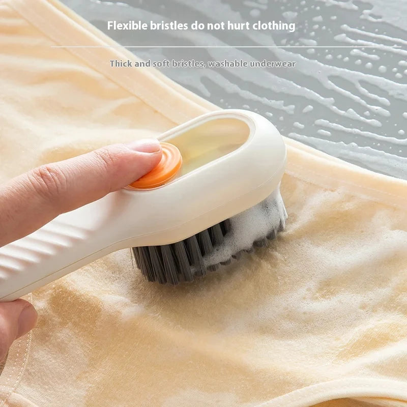 Portable Shoe Cleaner Brush – Liquid Dispense and Soft Bristles