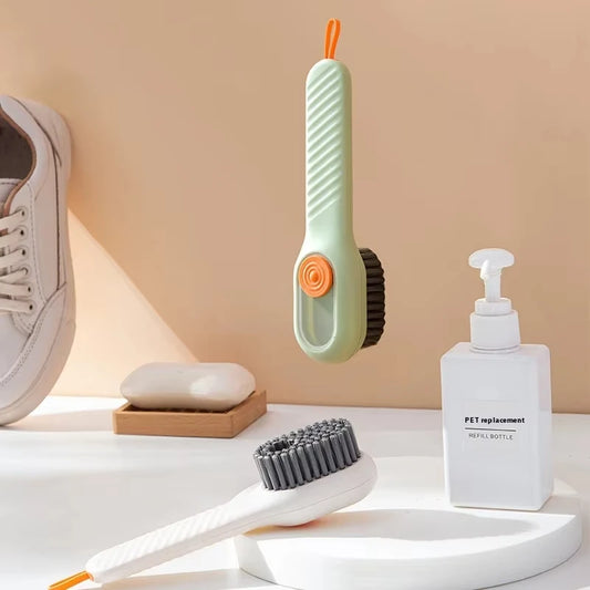 Portable Shoe Cleaner Brush – Liquid Dispense and Soft Bristles
