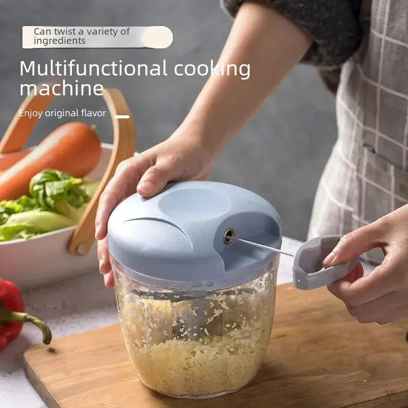Multifunction Manual Grinder for Kitchen Use – Garlic, Ginger, Meat, Veggie Chopper Tool
