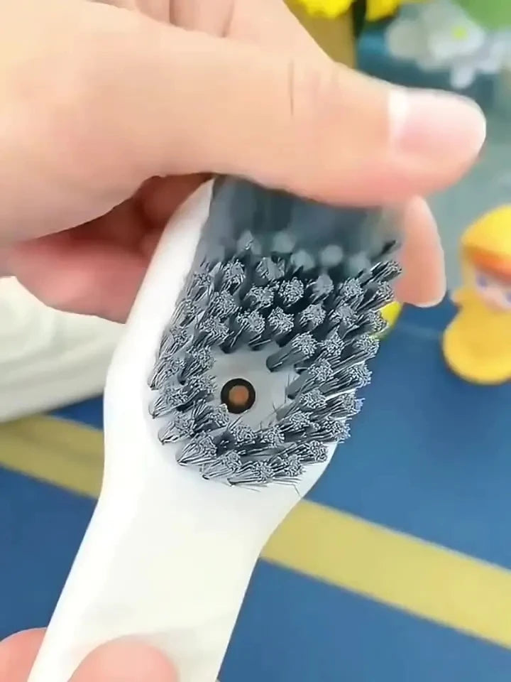 Portable Shoe Cleaner Brush – Liquid Dispense and Soft Bristles