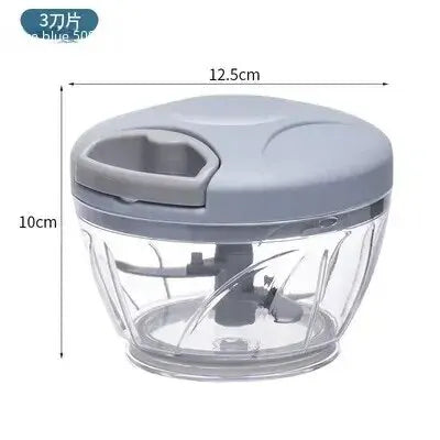Multifunction Manual Grinder for Kitchen Use – Garlic, Ginger, Meat, Veggie Chopper Tool
