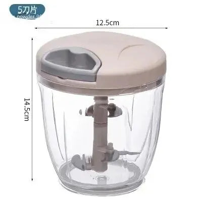 Multifunction Manual Grinder for Kitchen Use – Garlic, Ginger, Meat, Veggie Chopper Tool