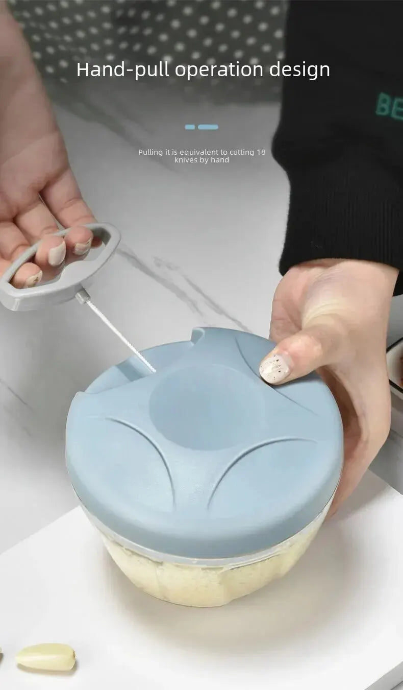 Multifunction Manual Grinder for Kitchen Use – Garlic, Ginger, Meat, Veggie Chopper Tool
