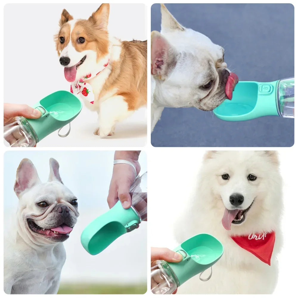 Portable Dog Water Bottle Leakproof Outdoor Pet Drinking Bowl Supplies