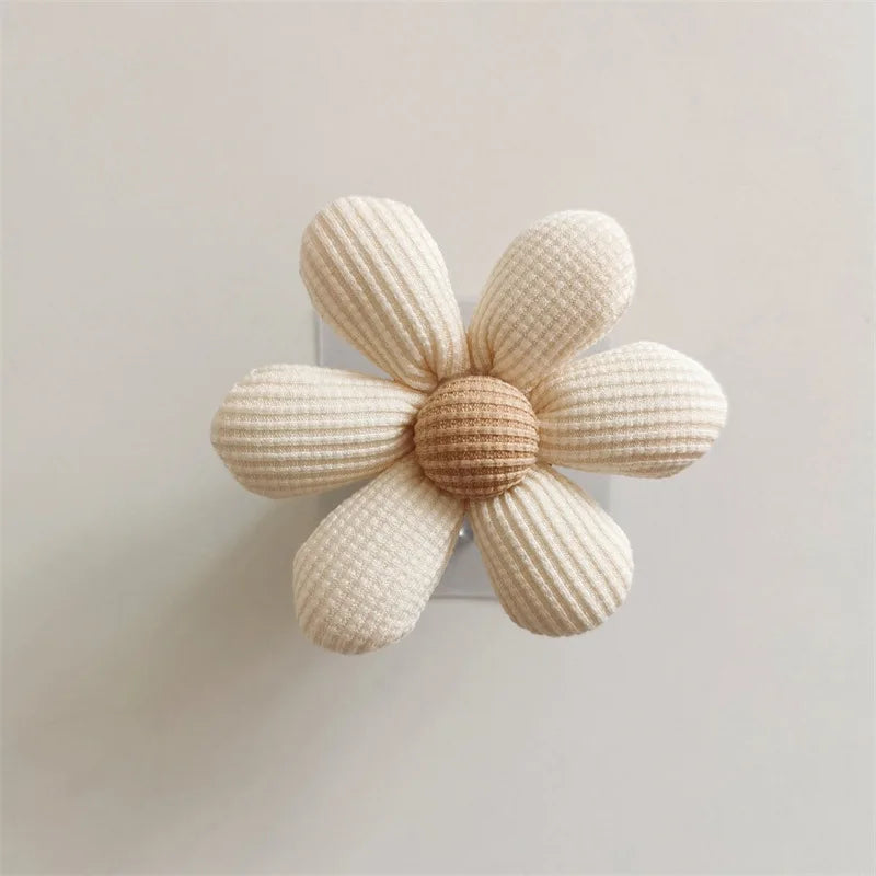 Nordic Wooden Flower Wall Hook – Minimalist Kids Room Decor