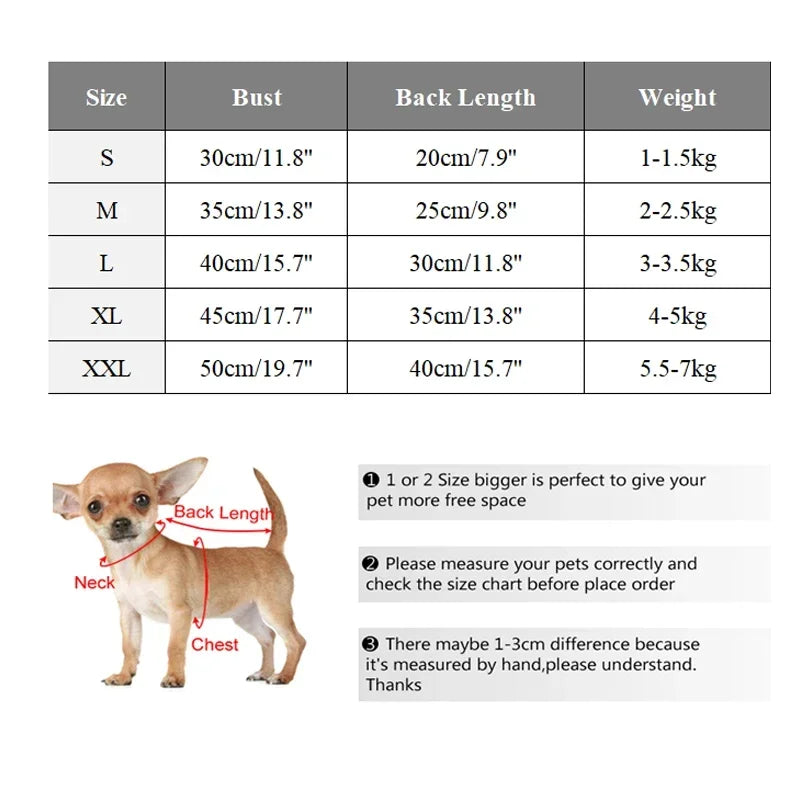 Winter Dog/Cat Coat Jacket Warm Puppy Vest Clothes Outfit