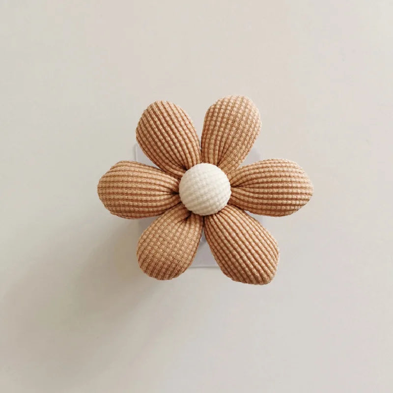 Nordic Wooden Flower Wall Hook – Minimalist Kids Room Decor