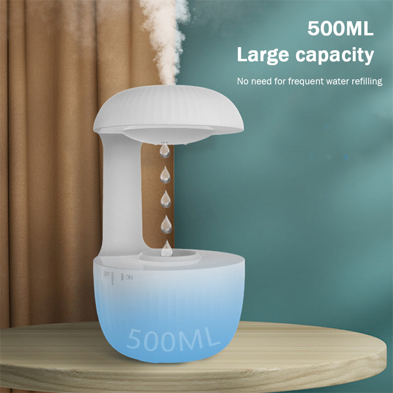 Soothing Anti-Gravity Humidifier with Floating Cool Mist Drops