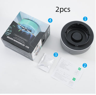 Portable Smoke Purifier Ashtray with Anion Air Purification Tech