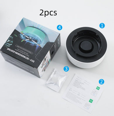 Portable Smoke Purifier Ashtray with Anion Air Purification Tech