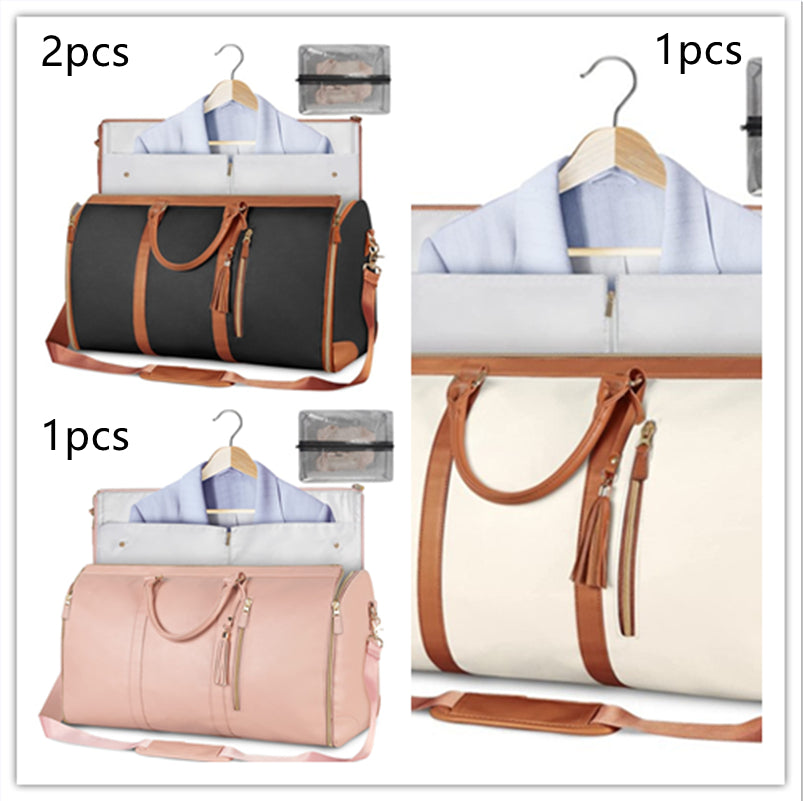 Waterproof Women Travel Duffle Bag Large Capacity Folding Suit Tote