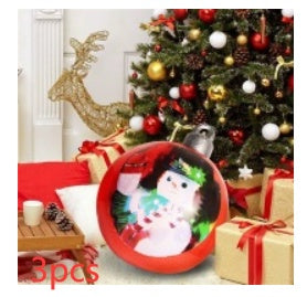 60CM PVC Inflatable Christmas Ornament Ball Outdoor Giant Holiday Decoration
