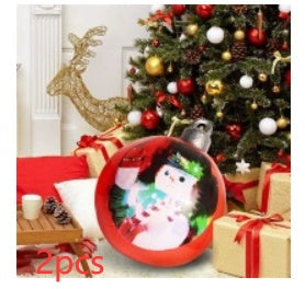 60CM PVC Inflatable Christmas Ornament Ball Outdoor Giant Holiday Decoration
