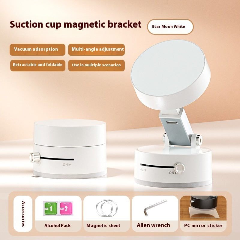 Foldable Magnetic Vacuum Car Phone Holder Suction Cup Hands-Free Mount