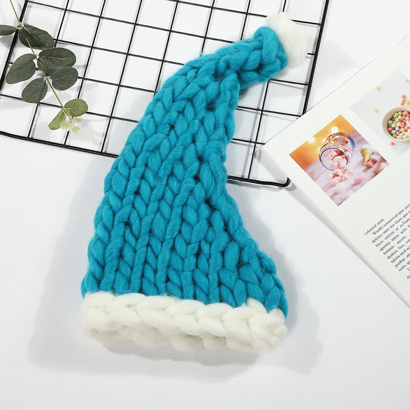 Soft Christmas Plush Pompom Winter Hat for Women Men Child Gift