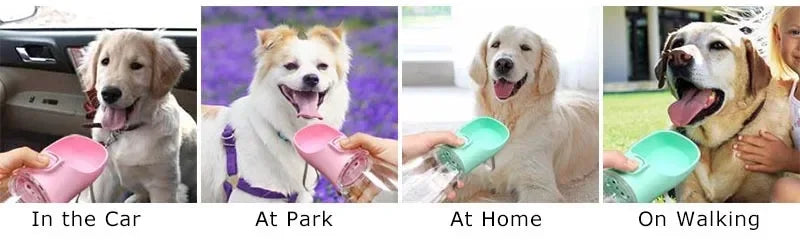 Portable Dog Water Bottle Leakproof Outdoor Pet Drinking Bowl Supplies