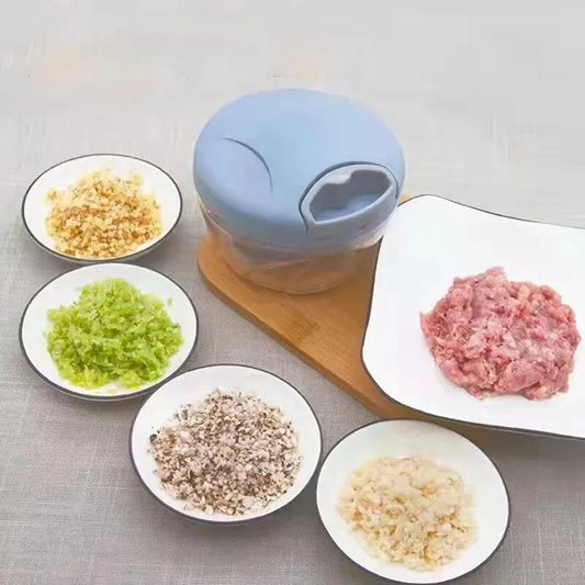 Multifunction Manual Grinder for Kitchen Use – Garlic, Ginger, Meat, Veggie Chopper Tool