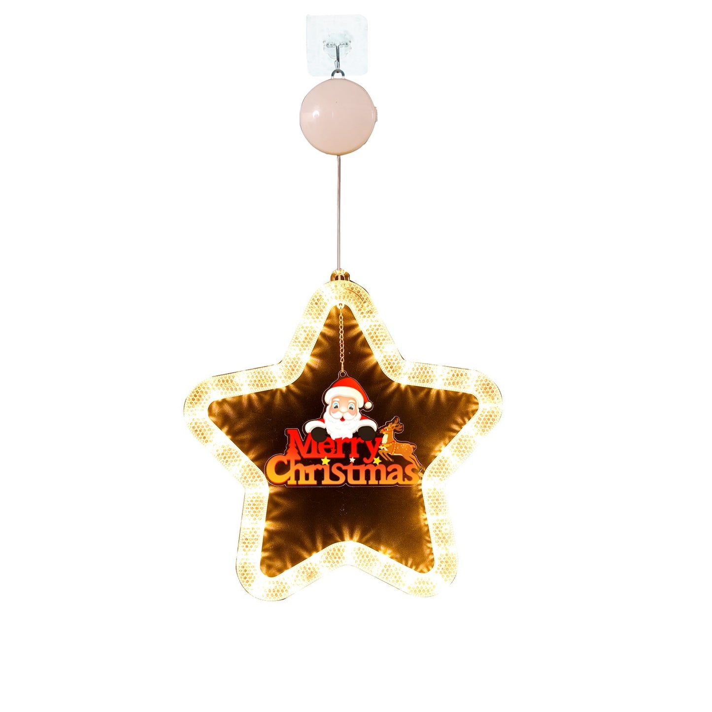 LED Christmas Star Light Pendant Decoration for Windows Doors Holiday Décor