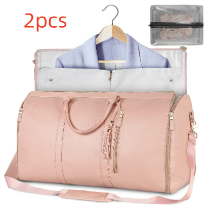Waterproof Women Travel Duffle Bag Large Capacity Folding Suit Tote