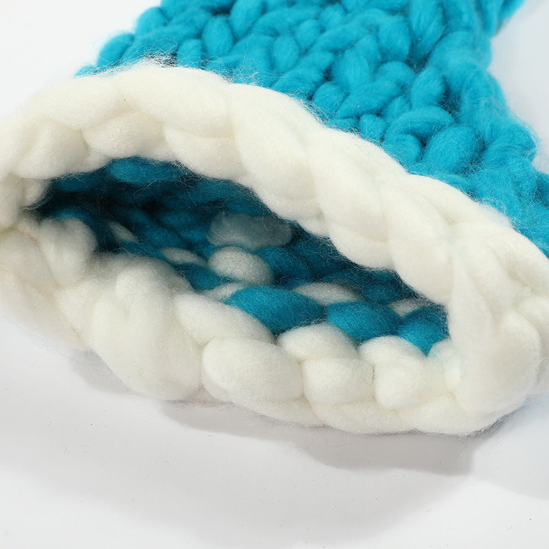 Soft Christmas Plush Pompom Winter Hat for Women Men Child Gift