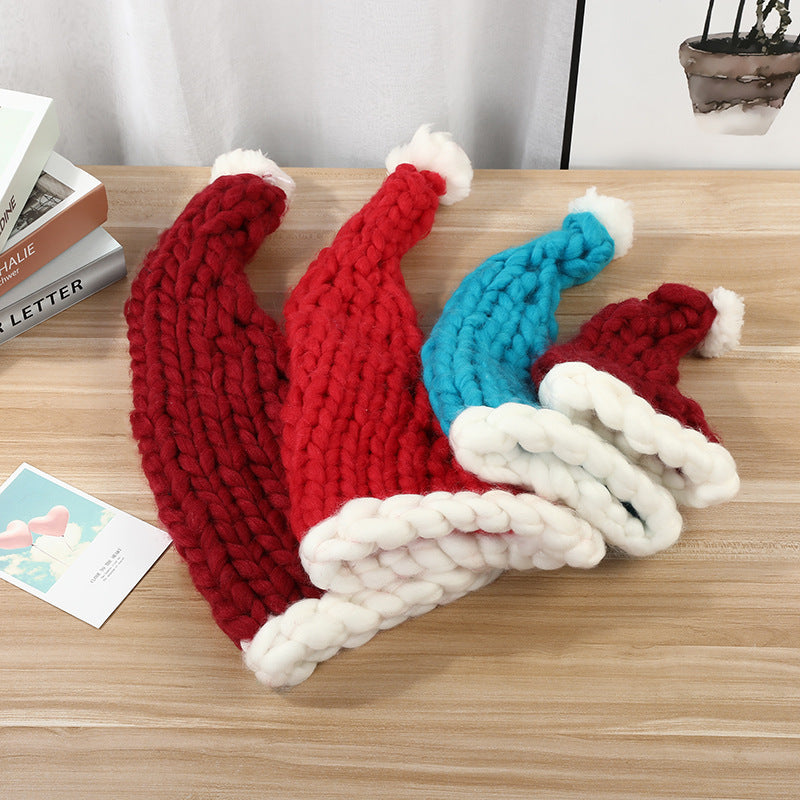 Soft Christmas Plush Pompom Winter Hat for Women Men Child Gift