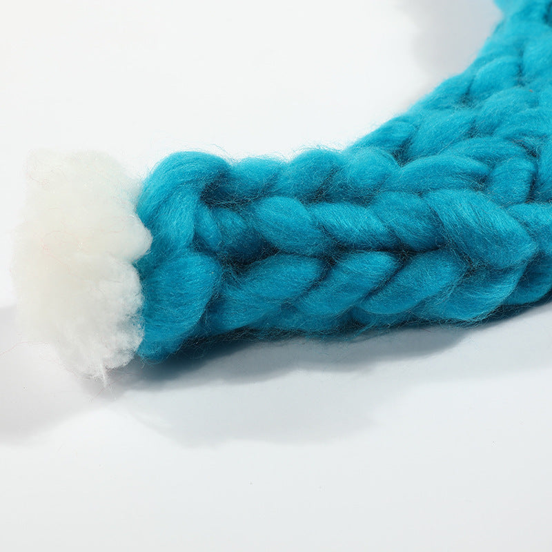 Soft Christmas Plush Pompom Winter Hat for Women Men Child Gift